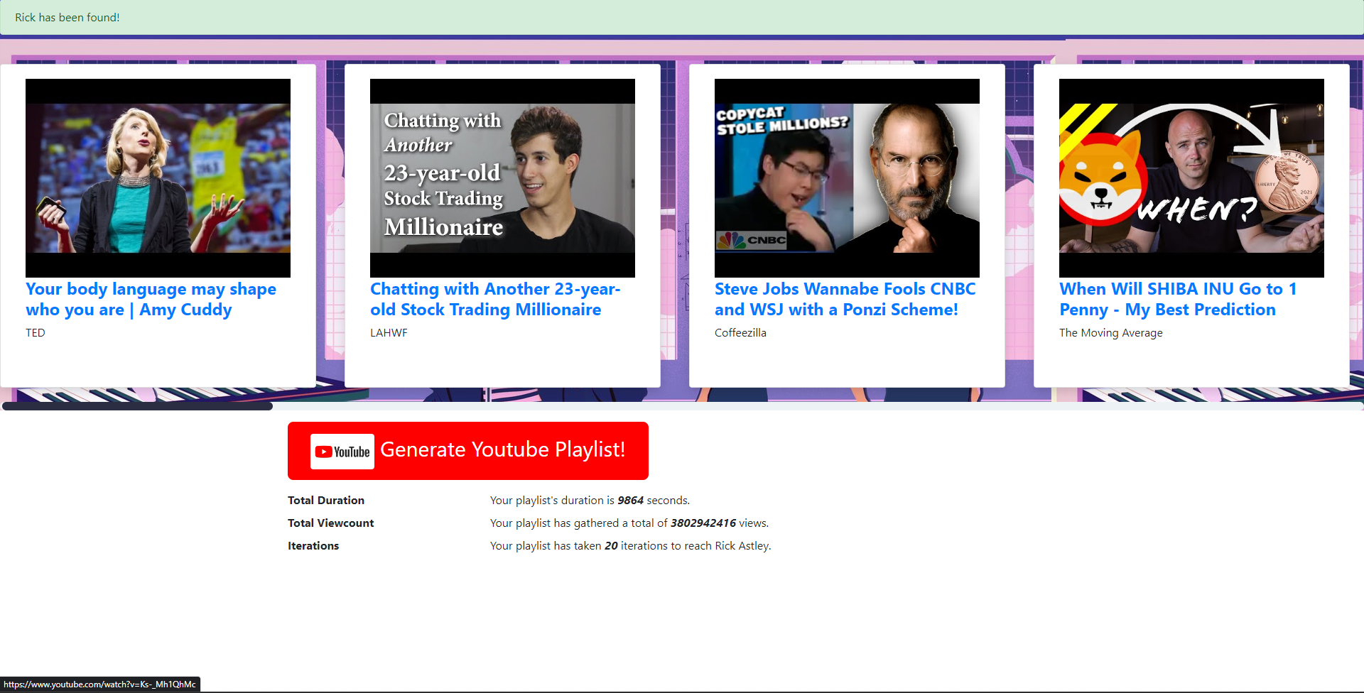 Website Results