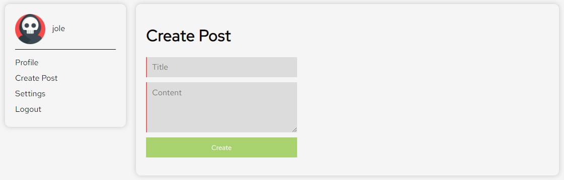 Blog Post 1 Create Post